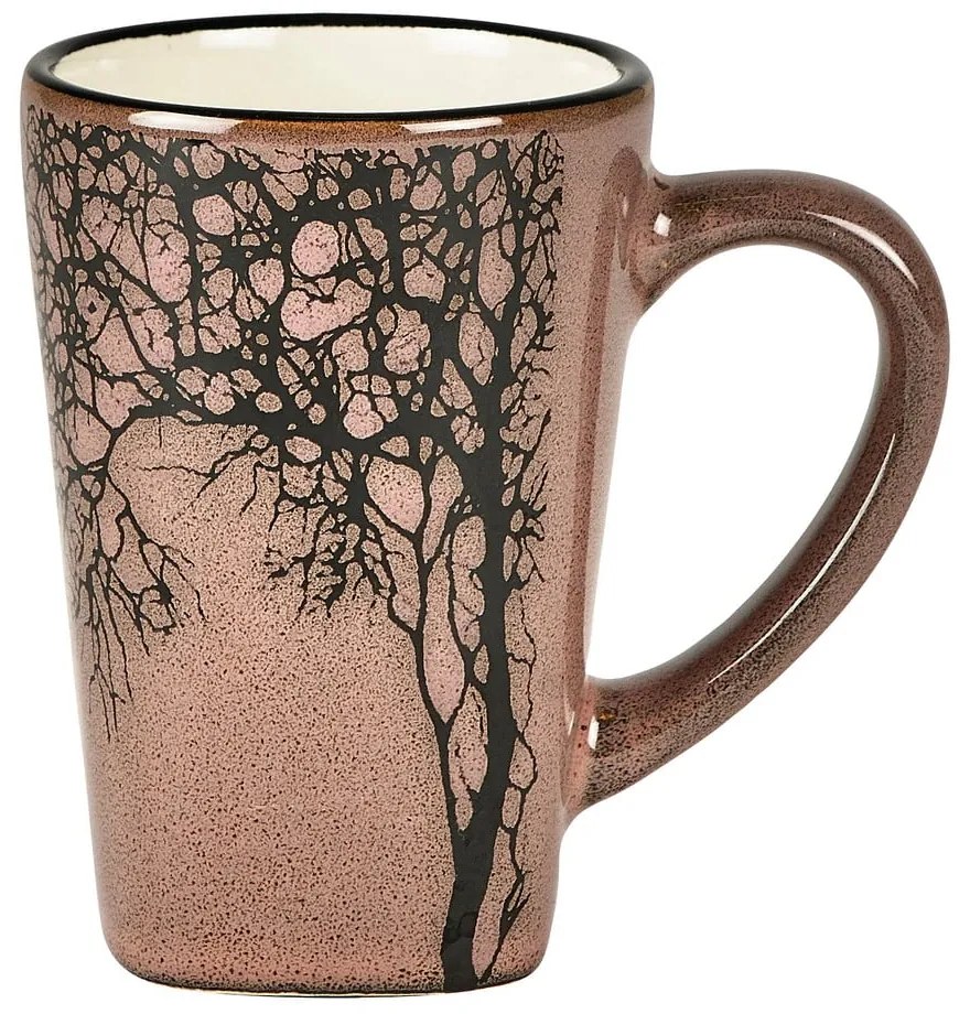 Tazze da espresso in gres rosa chiaro in set da 4 100 ml Hela - Villa Collection