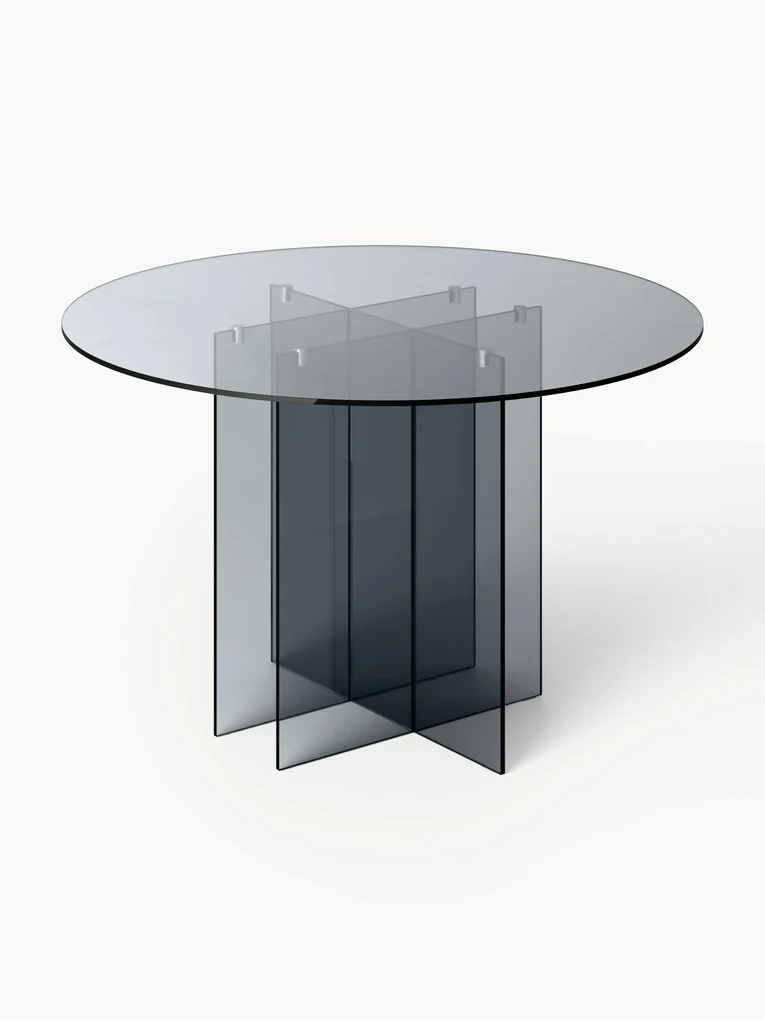 Tavolo rotondo in vetro Anouk, Ø 120 cm