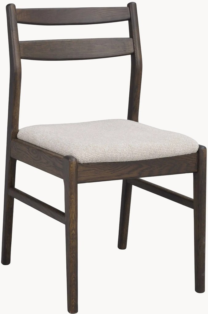 Sedia in legno di quercia marrone/beige chiaro Kerwin