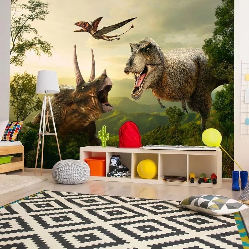 Fotomurale adesivo  Dinosaur Square  Larghezza x Altezza Home decor 147x105