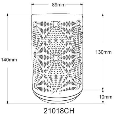 Globo 21018CH - Lampada da tavolo LED RGB touch AMIYAH LED/1W/5V 500mAh marrone