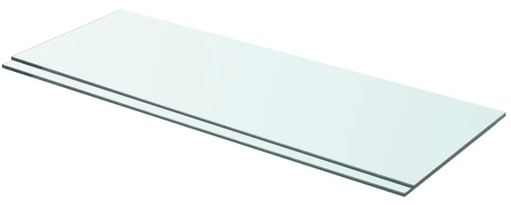 Mensole İn Vetro Trasparente 2 Pz 70x25 Cm /