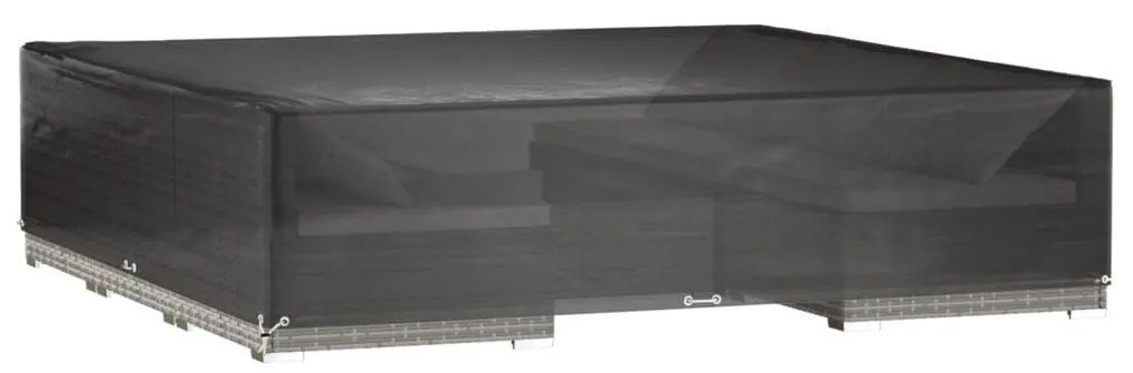 Copertura mobili da giardino 16 occhielli 240x240x55cm quadrata