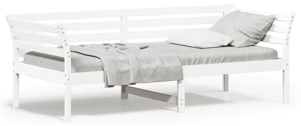 Dormeuse Senza Materasso Bianca 80x200 Cm Legno Massello Pino /