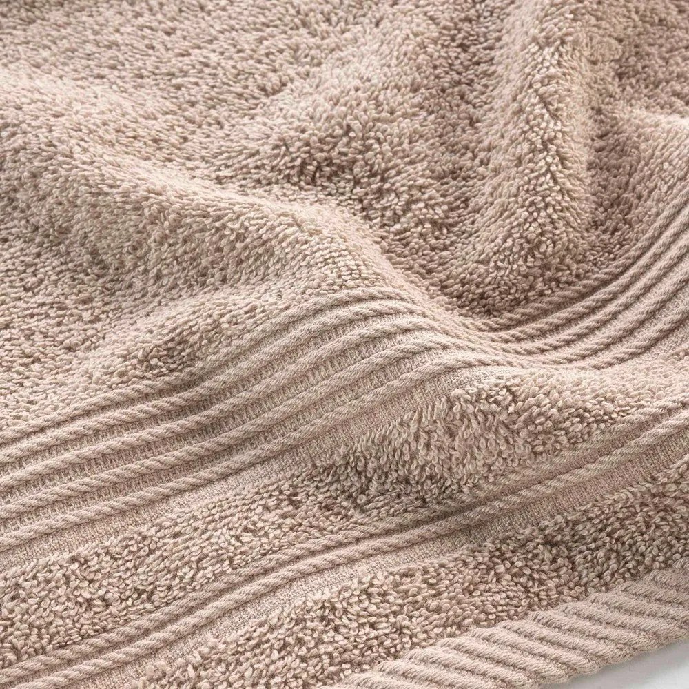 Asciugamano tipo terry marrone chiaro in cotone 30x50 cm Tendresse – douceur d'intérieur