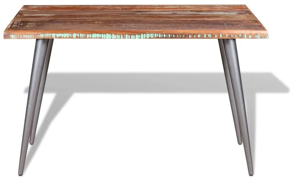 Tavolo da Pranzo in Legno Massello Anticato 120x60x76 cm