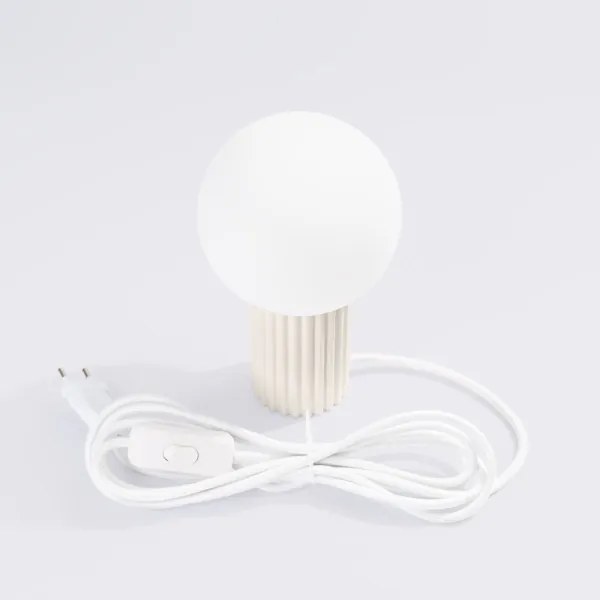 Sollux SL.1721 - Lampada da tavolo HALO 1xG9/8W/230V diametro 12 cm color crema