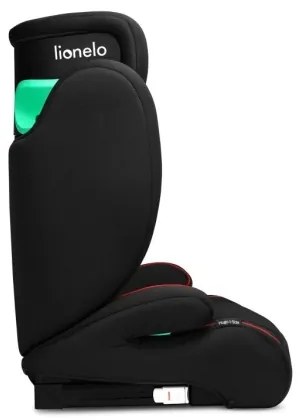 Lionelo - Seggiolino auto HUGO i-Dimensioni 100-150 cm nero/rosso