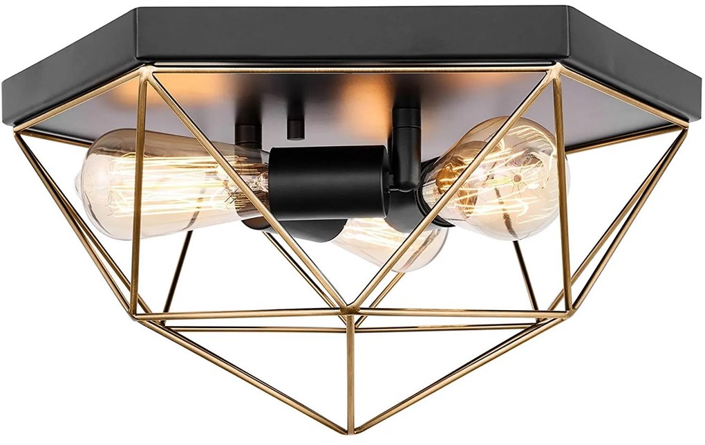 Plafoniera da soffitto Black Gold APP1094-3C