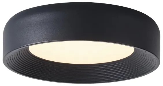 Plafoniera LED LED/30W/230V 3000K nero diametro 40 cm