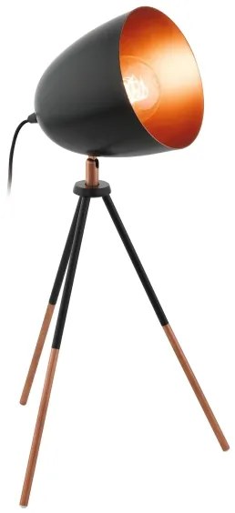 Eglo 49385 - Lampada da tavolo CHESTER 1xE27/60W/230V