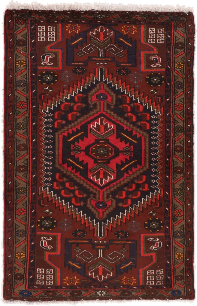 Hamedan Tappeto 100x150 (Iran) Annodato A Mano