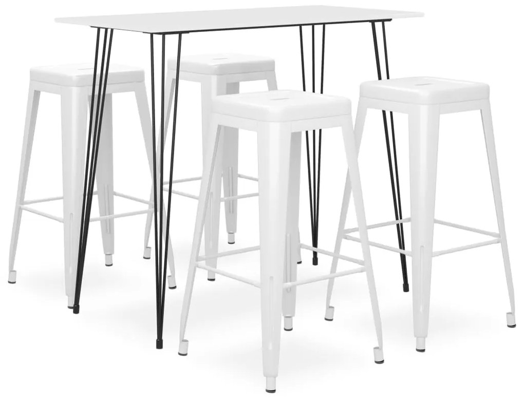 Set Da Bar 5 Pz Bianco /