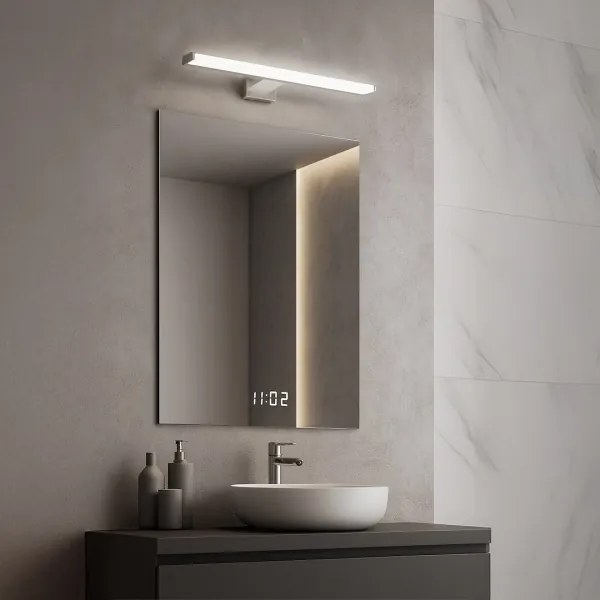 Lampada LED per specchio da bagno MIRORE LED/8W/230V 40 cm IP44 cromo lucido