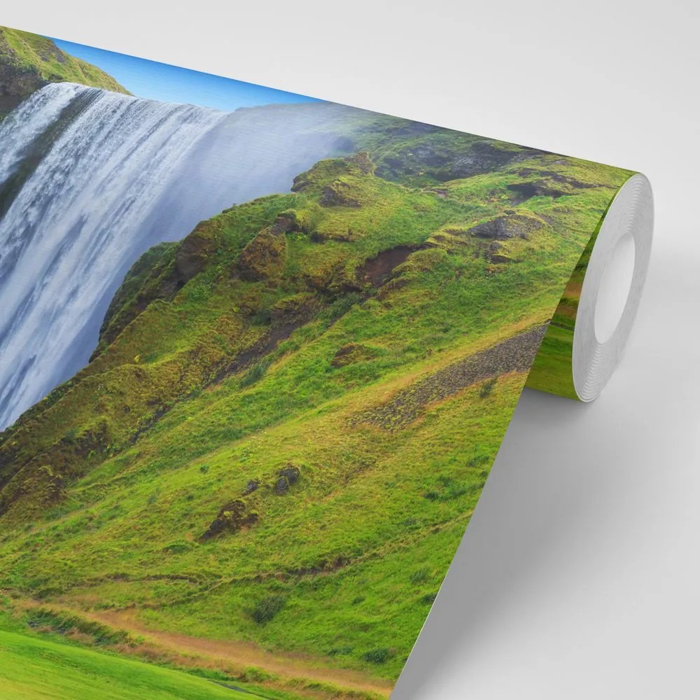 Carta da parati autoadesiva – Cascata iconica in Islanda