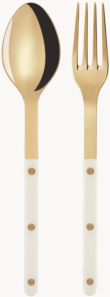 Set di 2 posate da insalata in acciaio inossidabile Bistrot