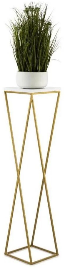 Portafiori LOFT 100x24 cm oro/bianco