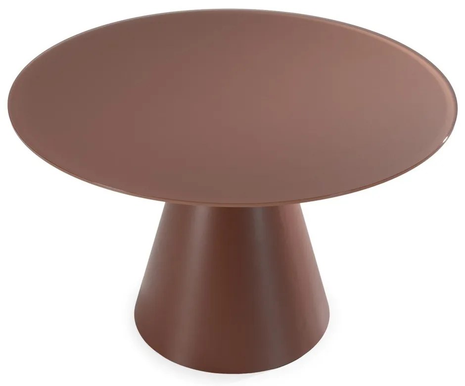 Tavolo da pranzo rotondo con piano in vetro ø 120 cm Vida – MOME