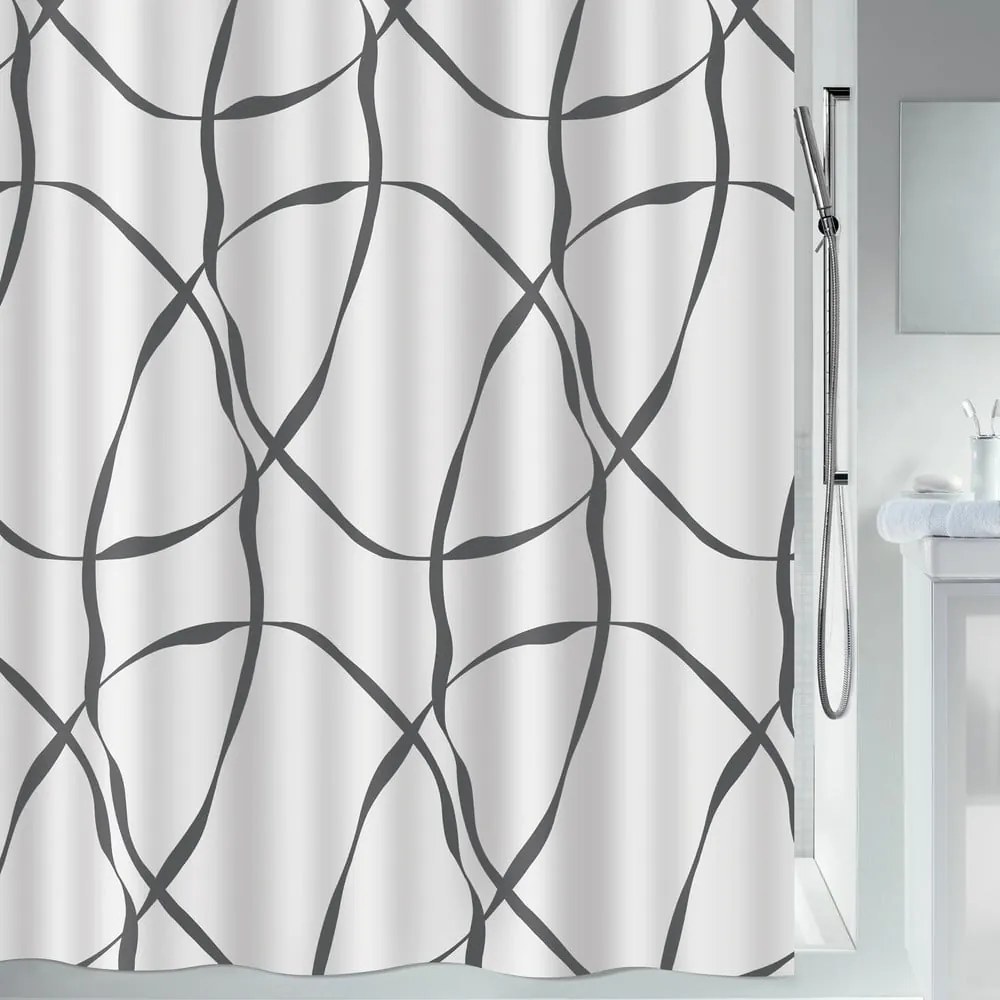 Tenda per doccia 180x200 cm Ribbon – Spirella