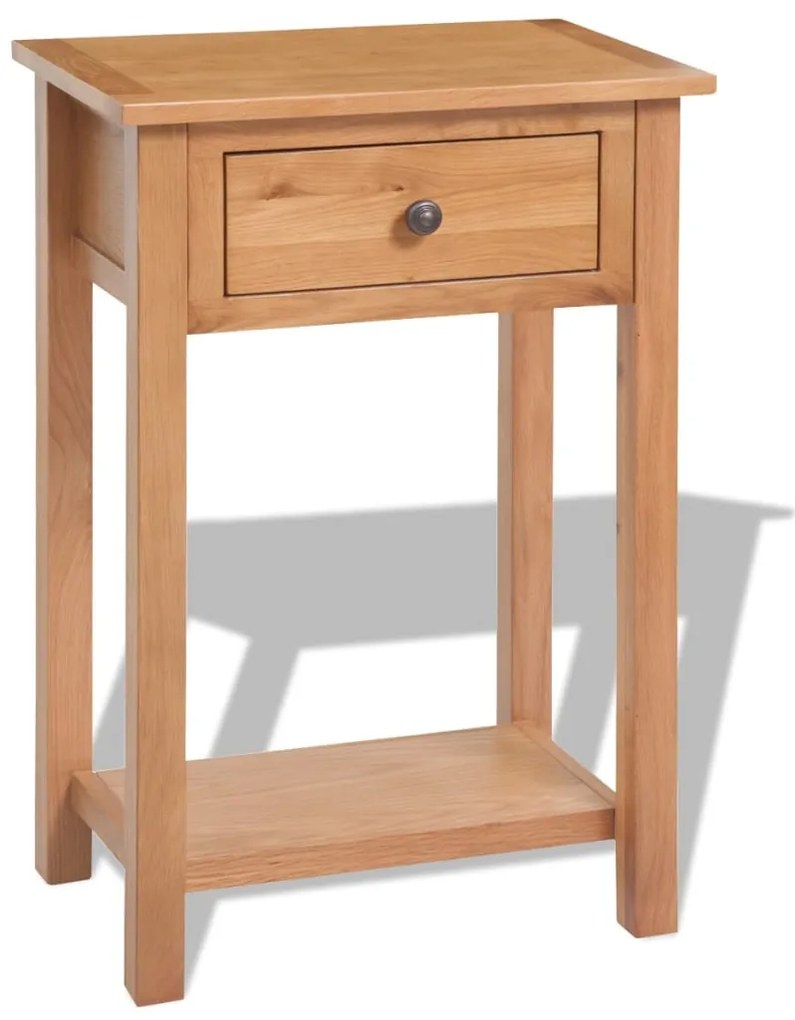 Tavolo Consolle 50x32x75 Cm İn Massello Di Rovere /