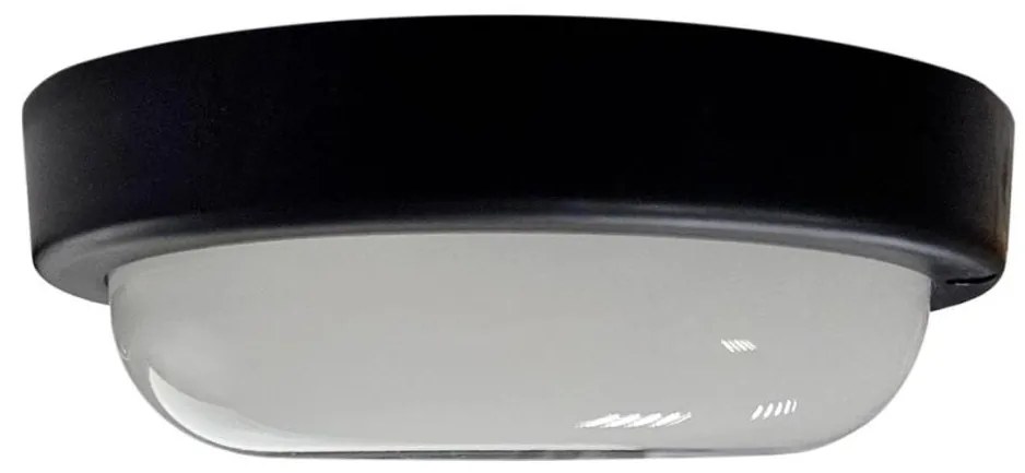 Plafoniera LED da esterno 8W/230V 4200K diam. 14 cm IP64 nera