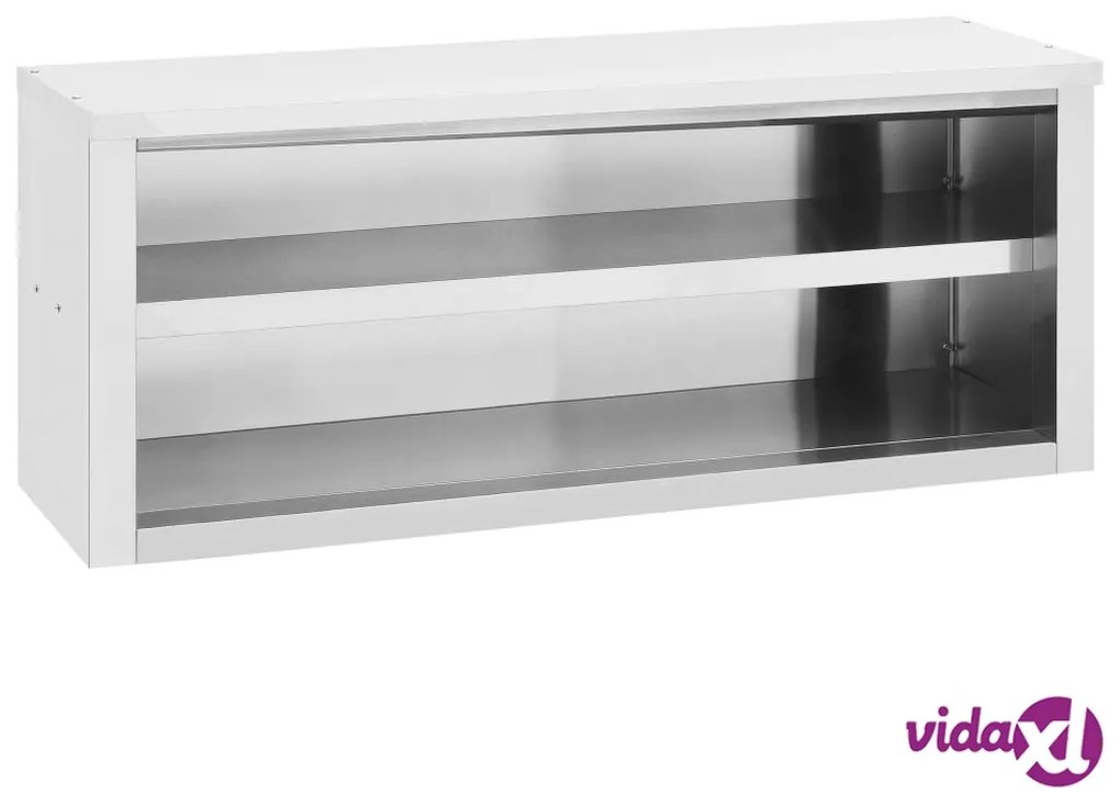 vidaXL Armadietto a Muro da Cucina 120x40x50cm in Acciaio Inossidabile