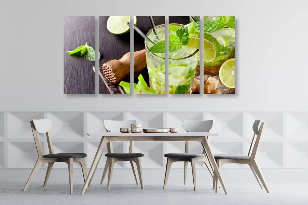Quadri 5 pezzi – Delizioso Mojito