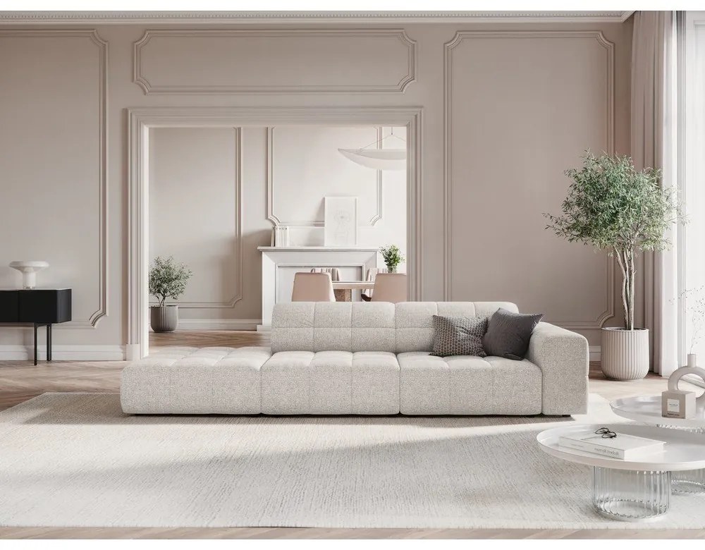 Chaise-lounge in grigio chiaro (con penisola a destra) Chicago – Cosmopolitan Design