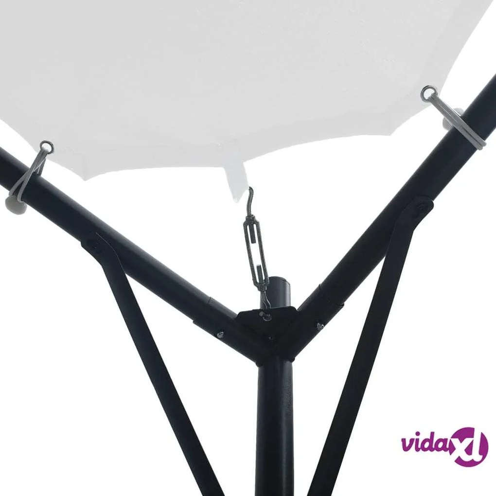 vidaXL Gazebo da Giardino 3x3x2,6 m Bianco 180 g/m²