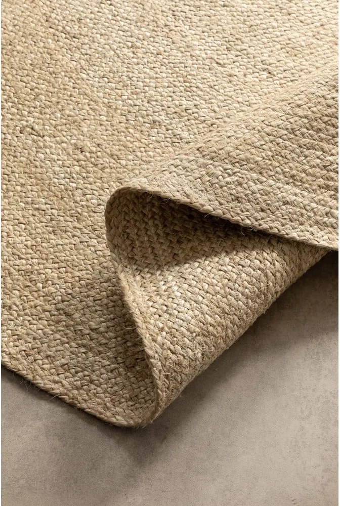 Tappeto rotondo avorio in iuta reversibile ø 140 cm Braided – Hanse Home