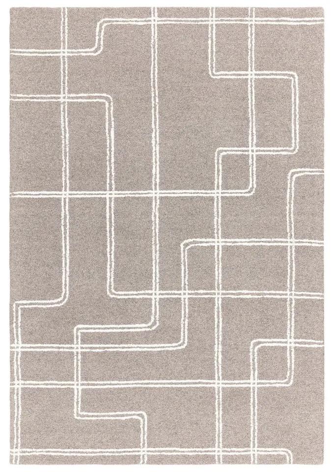 Tappeto in lana grigio chiaro tessuto a mano 160x230 cm Ada - Asiatic Carpets