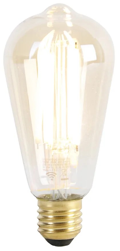Lampada da terra moderna intelligente nera incl. Wifi ST64 - Balenco Wazo