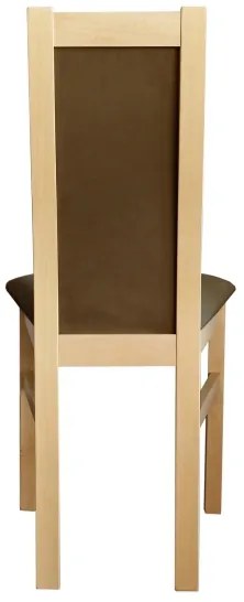 Sedia da pranzo ZOE rovere/marrone scuro