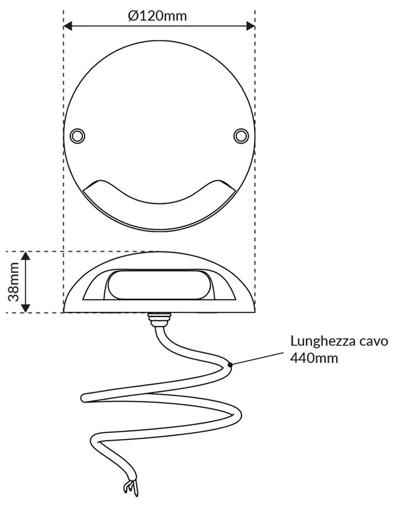 Faretto a pavimento da esterno 3W IP67 Monodirezionale - Antracite Colore Bianco Naturale 4.000K
