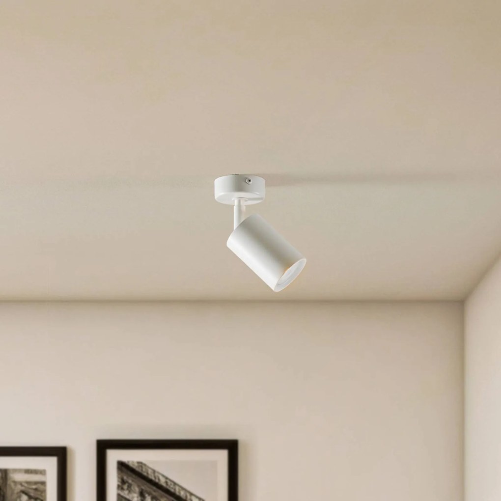SIGMA Faretto a soffitto Zoom, 1 luce, bianco