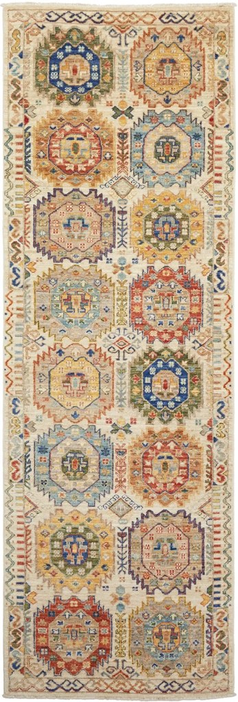 Samarkand Tappeto orientale 230x80 Beige (Pakistan) Annodato A Mano