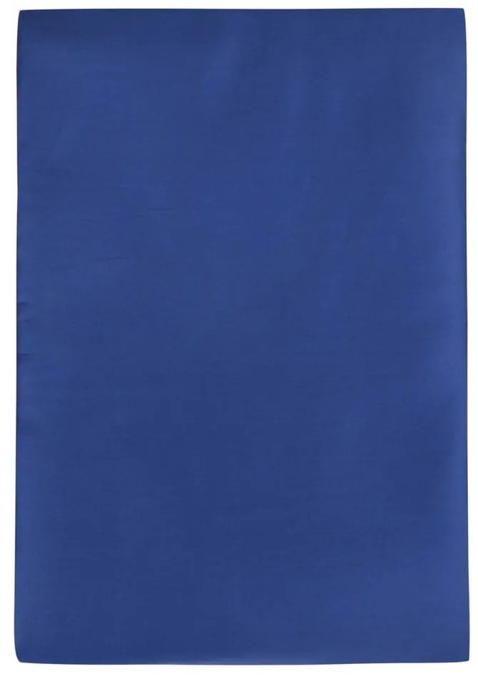 Lenzuolo blu scuro in cotone sateen elasticizzato 140x200 cm - Mijolnir