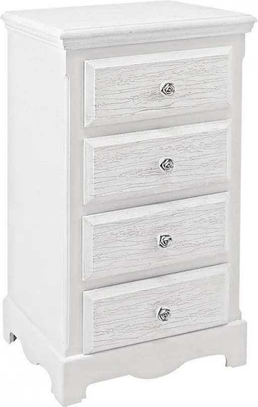 Cassettiera Blanc 4 Cassetti L in Legno...