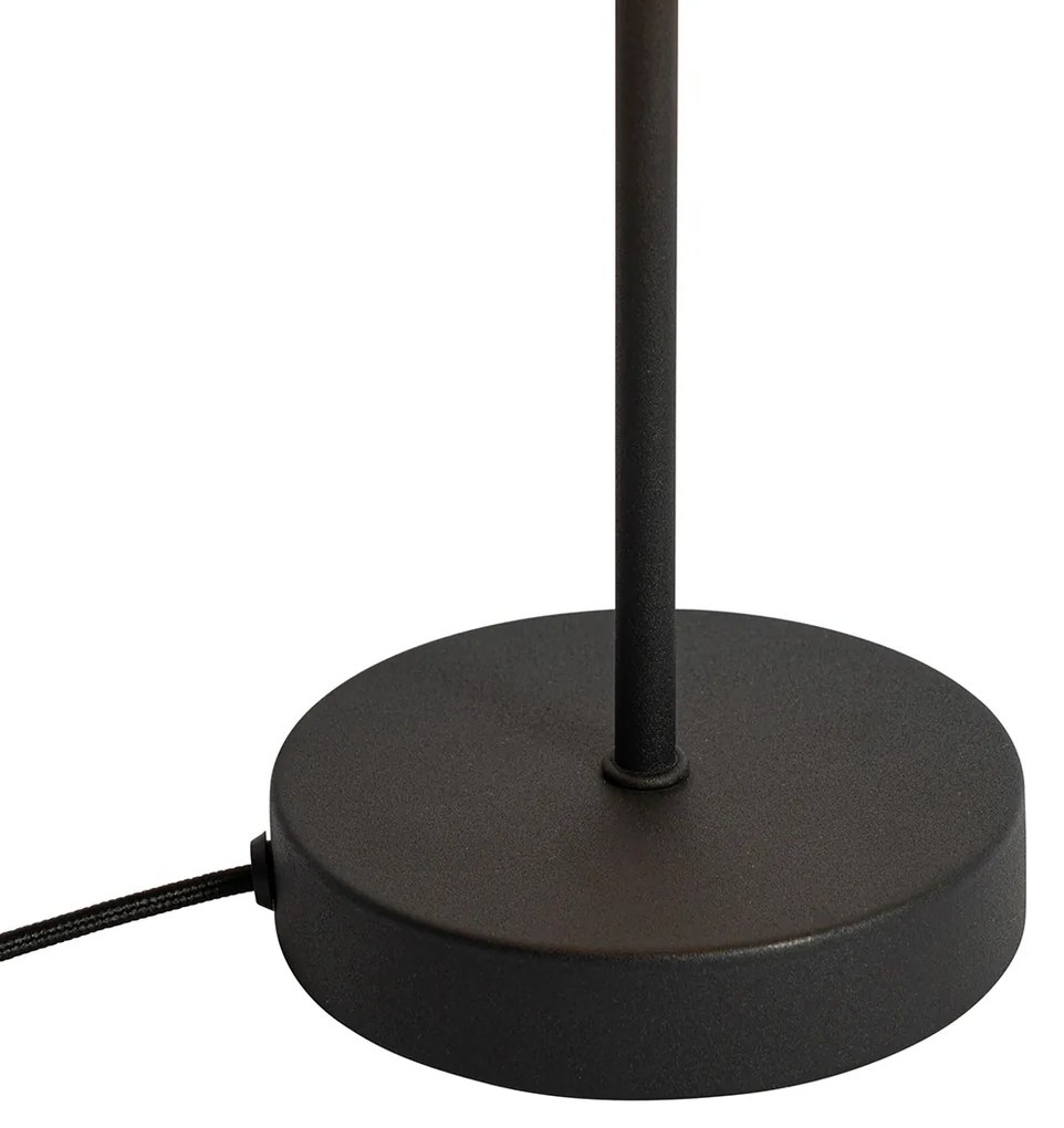 Lampada da tavolo retrò nera con oro - Magnax Mini