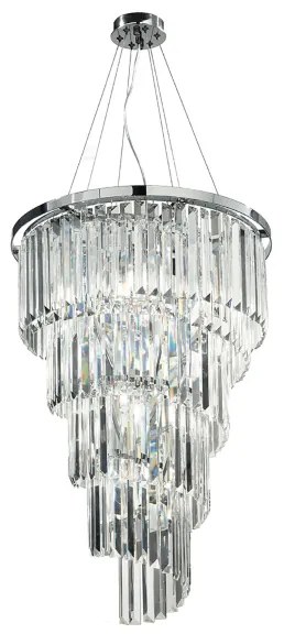 Lampadario sospensione classico 10 luci - ALEXANDER in cristallo 50 cm