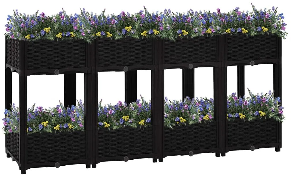 Fioriera Rialzata 160x40x71 Cm İn Polipropilene /
