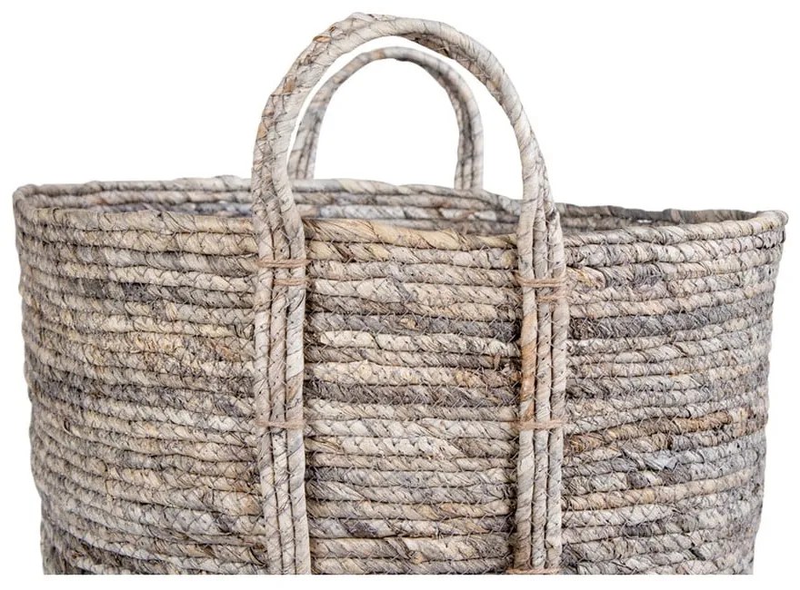 Cestino grigio in foglie di mais Udine - House Nordic