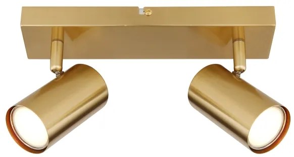 Globo 57911-2GO - Faretto ROBBY 2xGU10/35W/230V oro