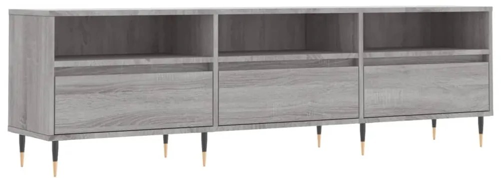 Mobile Porta TV Grigio Sonoma 150x30x44,5 cm Legno Multistrato