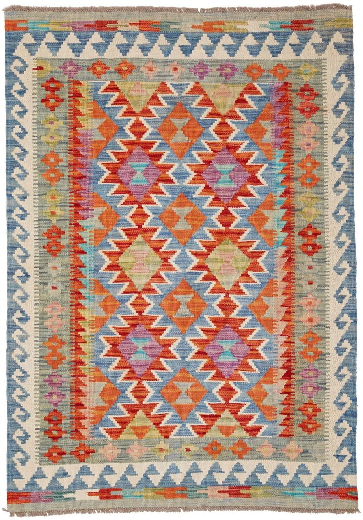 Kilim Tappeto 100 x 140 (Pakistan) Tessuto A Mano