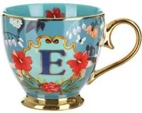 Tazza lettera T 450 ml Royal Garden porcellana