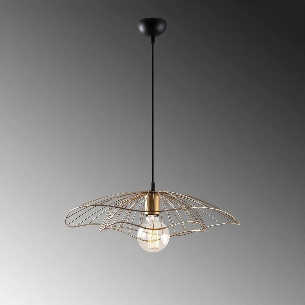 Lampadario dorato ø 50 cm Farac – Opviq lights