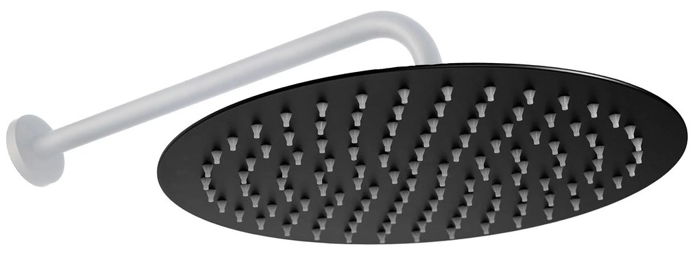 Soffione doccia Rea Black Matt 25cm