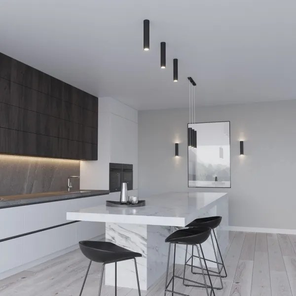 Sollux SL.0327 - Lampadario a sospensione con filo LAGOS 1 1xGU10/10W/230V nero