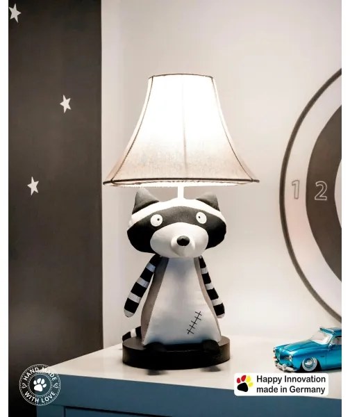 Happy Lamps - Lampada da tavolo LED per bambini BEN LED/5,4W/230V raccoon
